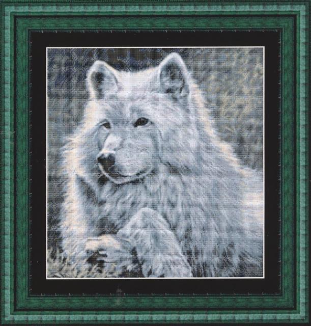 Схема вышивания крестом - Волк